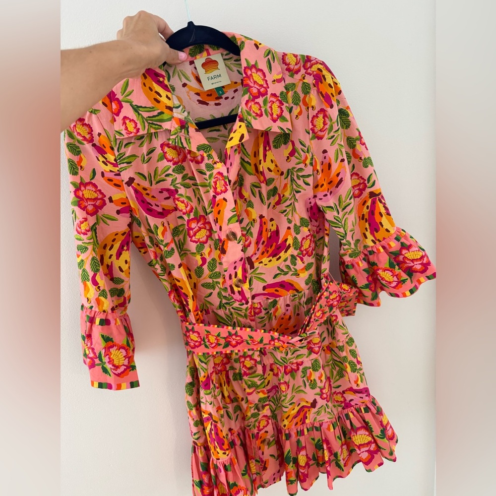 Farm Rio Floral Ruffle Dress - Picture 2 of 3